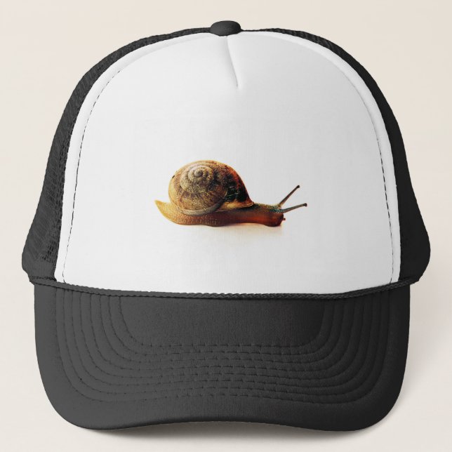 Garden Snail Nature Photography Trucker Hat (Front)