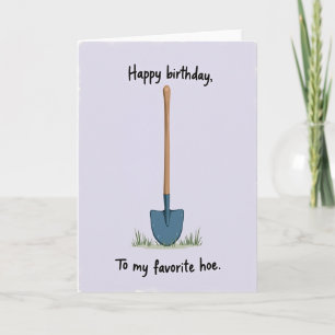 Garden Spade Birthday Card