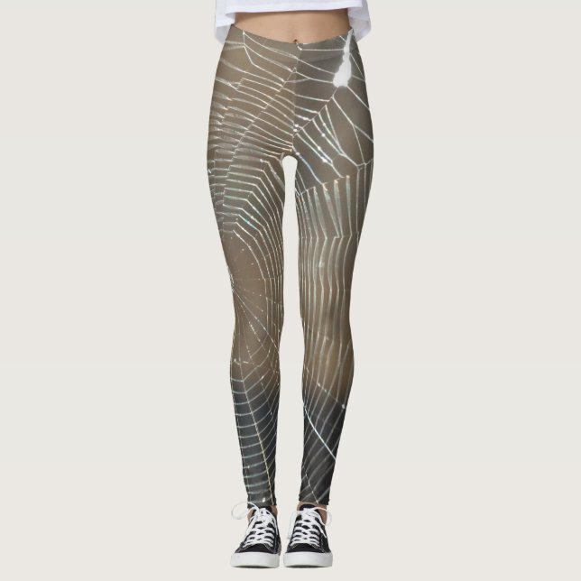 Garden Spider Webs just SCREAM Fall on Leggings (Front)