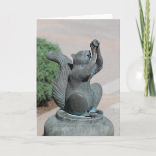 Garden Squirrel Greeting Card
