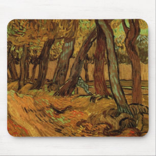 Garden St Paul Hospital Figure by Vincent van Gogh Mouse Mat