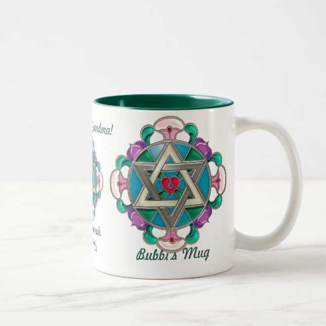 Garden Star (Personalised Mug) Two-Tone Coffee Mug (Right)