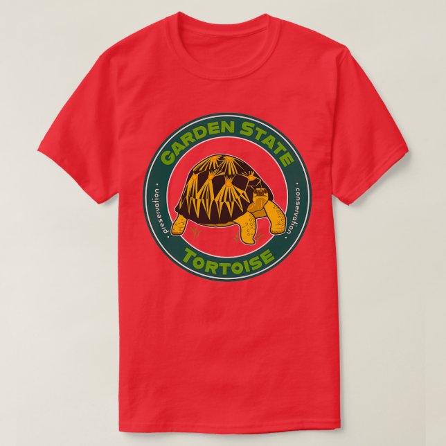 Garden State Tortoise Radiated Tortoise T-Shirt (Design Front)