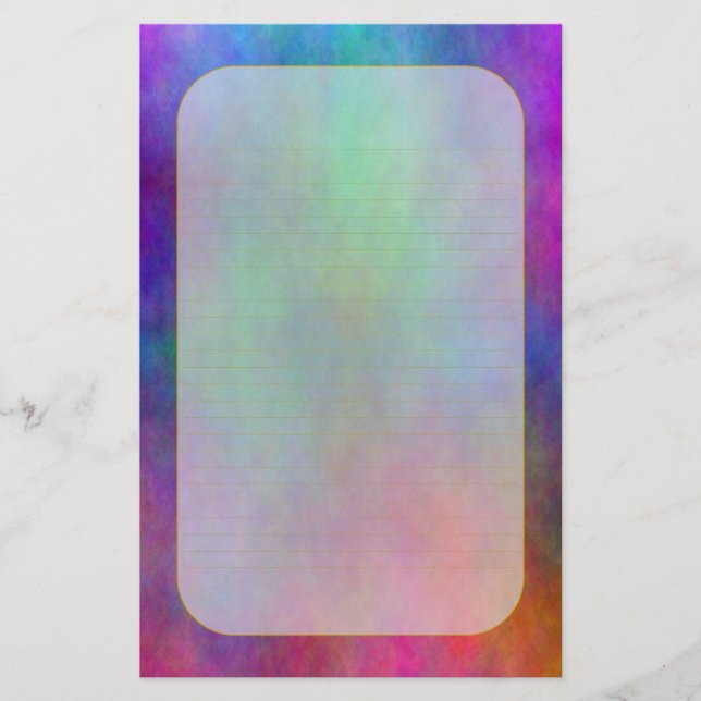 "Garden Sunlight" Fine Lined Stationery (Front)