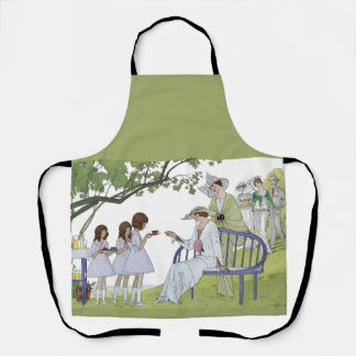 Garden tea party apron