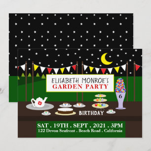 Garden Tea Party, Birthday Party Invitation