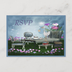 Garden Tea Party Bring a Book RSVP Baby Shower