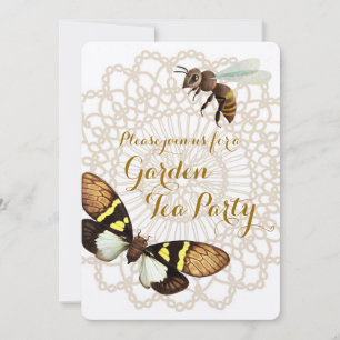 Garden Tea Party Custom Invitations