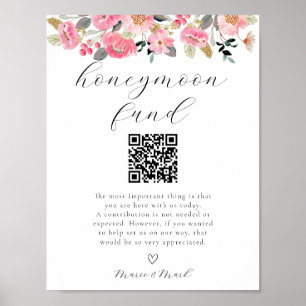 Garden Tea Party Honeymoon Fund  Poster
