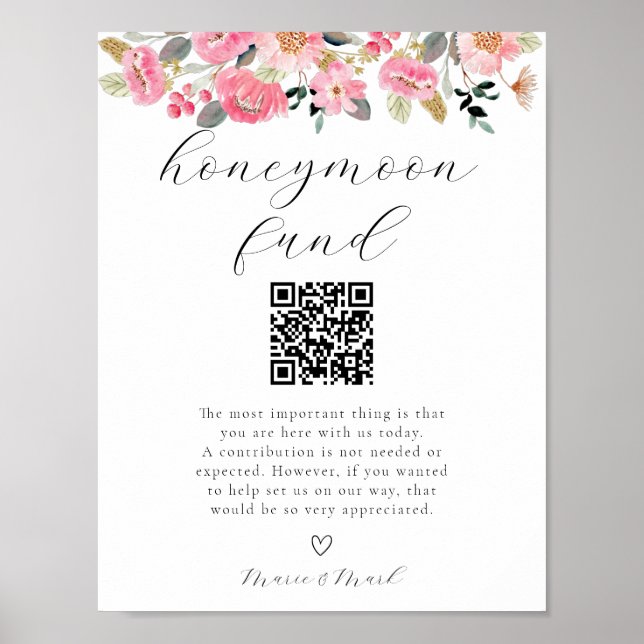 Garden Tea Party Honeymoon Fund  Poster (Front)