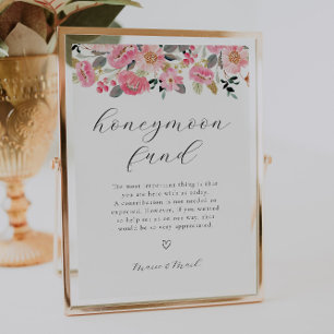 Garden Tea Party Honeymoon Fund Poster