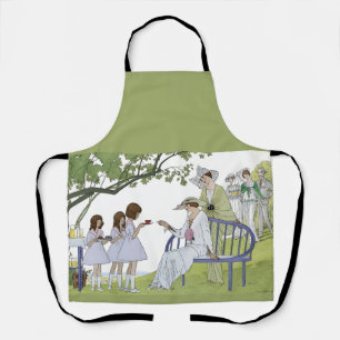 Garden tea party Laminated Placemat Apron