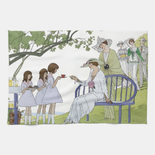 Garden tea party Laminated Placemat Towel