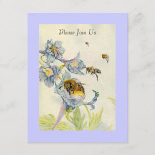 Garden Tea Party Lovely Lilac Outdoor Invitations