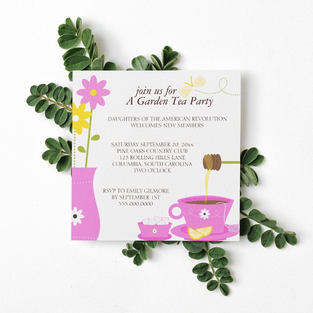 Garden Tea Party Luncheon Invitations (Creator Uploaded)