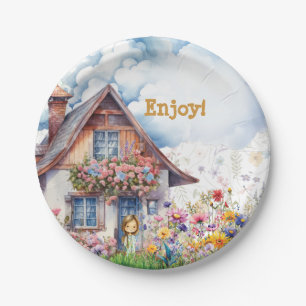 Garden Tea Party Plate