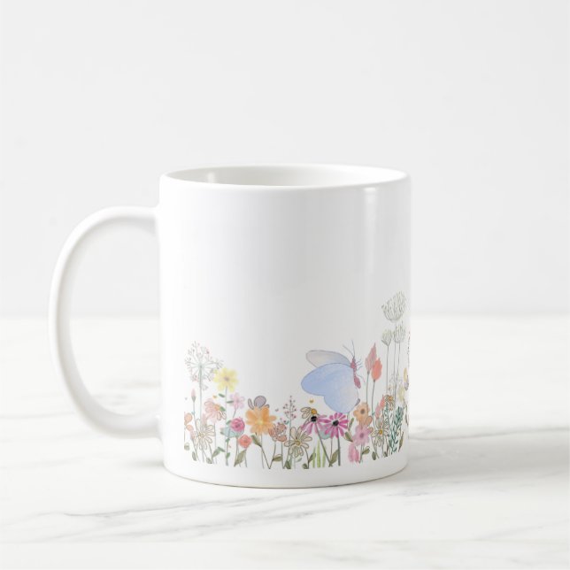 Garden - Textless Water Color  Coffee Mug (Left)