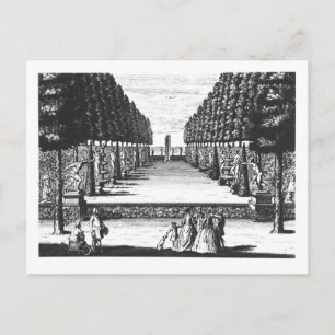 Garden Theatre at Herrenhausen, engraved by Joost Postcard