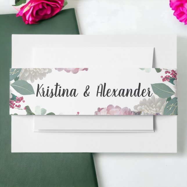 Garden Theme Invitation Belly Band (Creator Uploaded)