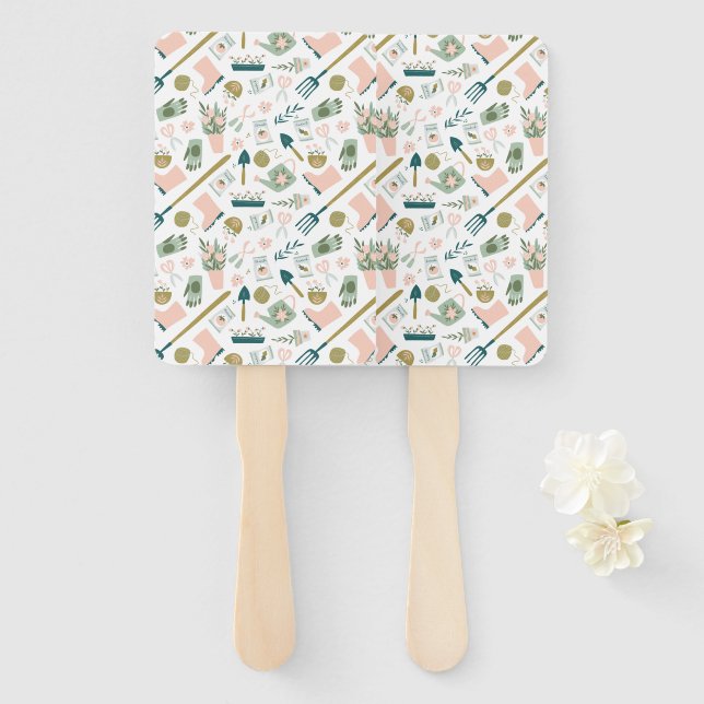 Garden Time Hand Fans (Front and Back)