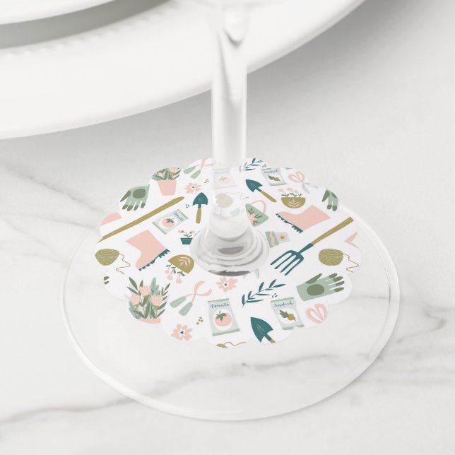 Garden Time Wine Tags (Close Up)