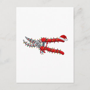 Garden tool Pruning Shear Christmas Garderning Postcard