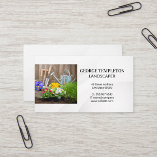 Garden Tools   Flowers and Dirt Business Card