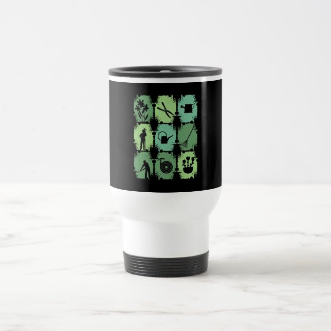 Garden Tools Gardener Travel Mug (Center)