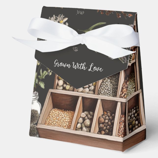 Garden Treasures Gift Seed and Herbs Favour  Box (Front)