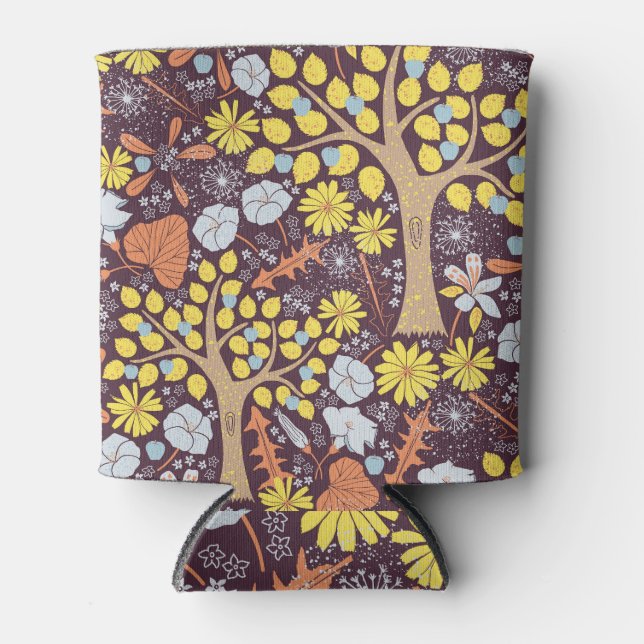 Garden trees, floral, apple pattern can cooler (Front)