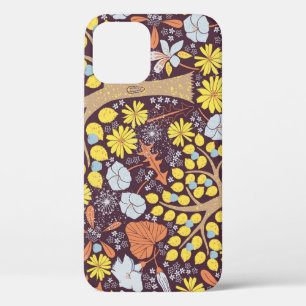 Garden trees, floral, apple pattern iPhone 12 case