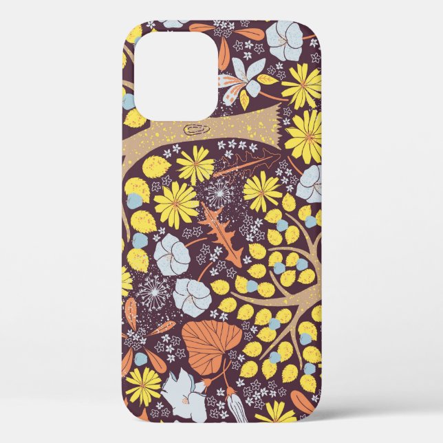 Garden trees, floral, apple pattern Case-Mate iPhone case (Back)
