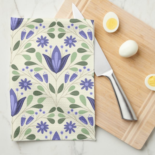 Garden Trellis Kitchen Towel (Quarter Fold)