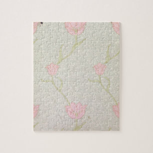 'Garden Tulip' wallpaper design, 1885 Jigsaw Puzzle