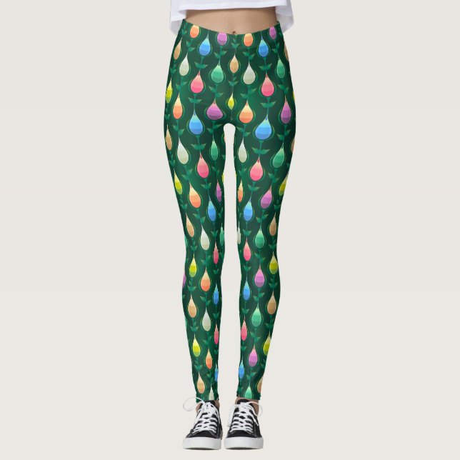 garden tulips leggings (Front)