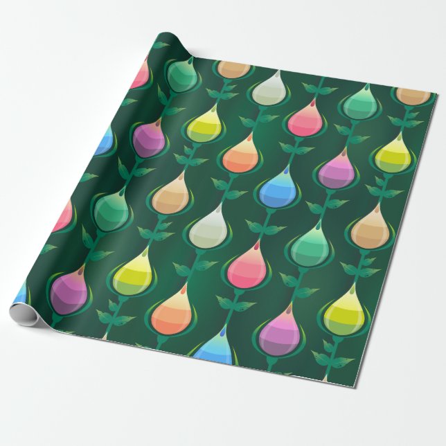 garden tulips wrapping paper (Unrolled)