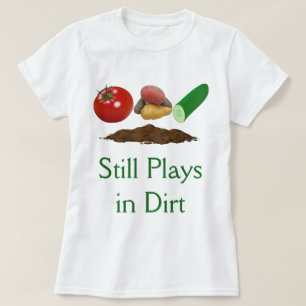 Garden Vegetables and Soil Women's White T-Shirt