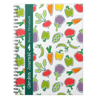 Garden Veggies Personalized Garden Journal