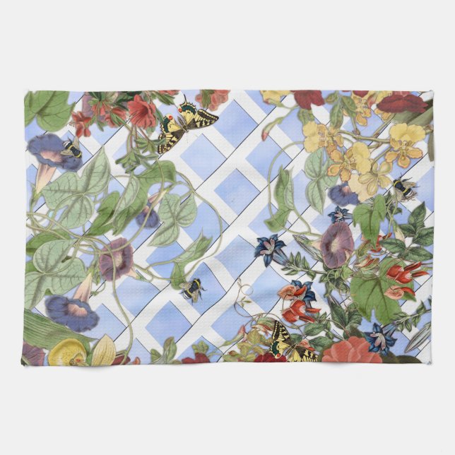 Garden Vignette Tea Towel (Horizontal)