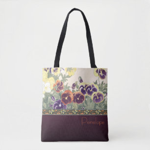 Garden Violet Design Tote Bag