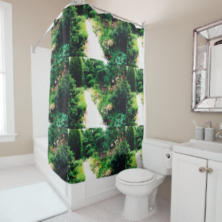 Garden Walk Digital Shower Curtain