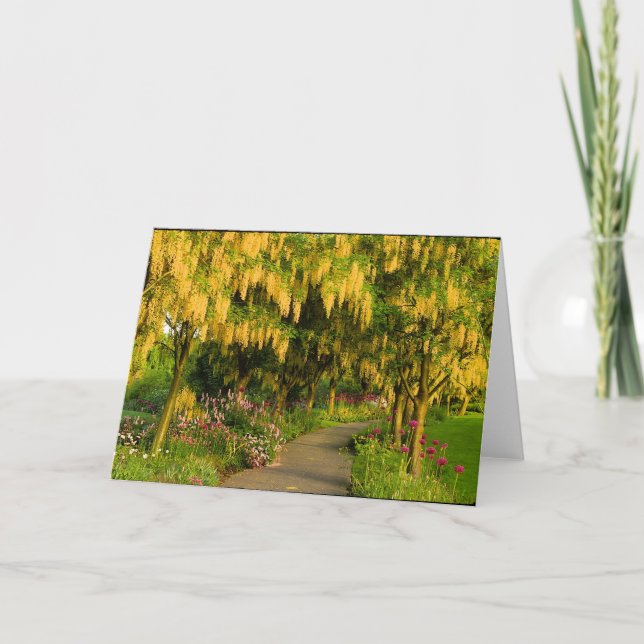 Garden Walk Greeting Card (Front)
