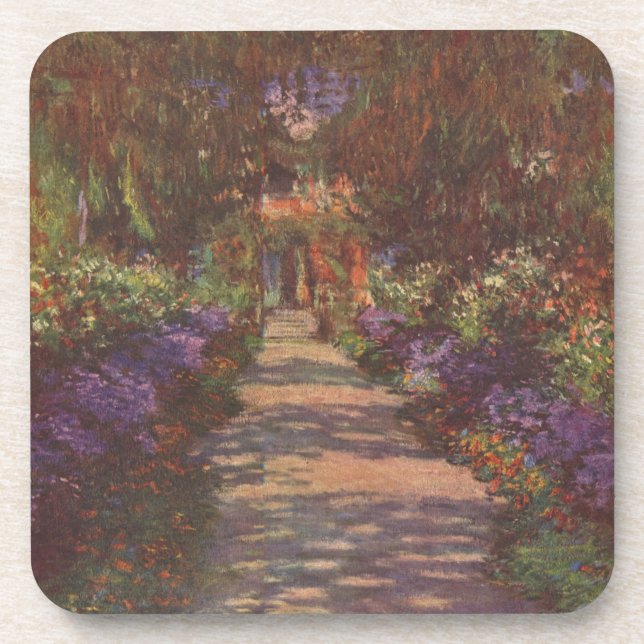 Garden Way - Claude Monet - c1902 Coaster (Front)
