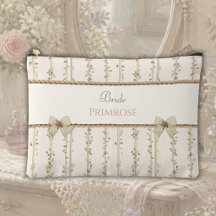 Garden Wedding Bride Gift Floral Makeup Bag