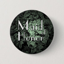 Garden Wedding Buton: Maid of Honour
