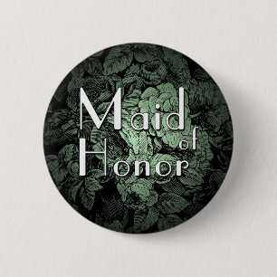 Garden Wedding Buton: Maid of Honour 6 Cm Round Badge