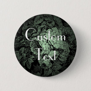 Garden Wedding Button: Custom 6 Cm Round Badge