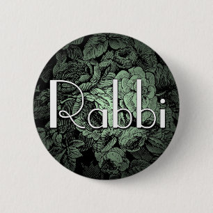 Garden Wedding Button: Rabbi 6 Cm Round Badge
