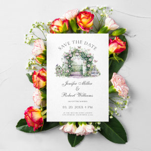 Garden Wedding Party Floral Garden Door Invitation