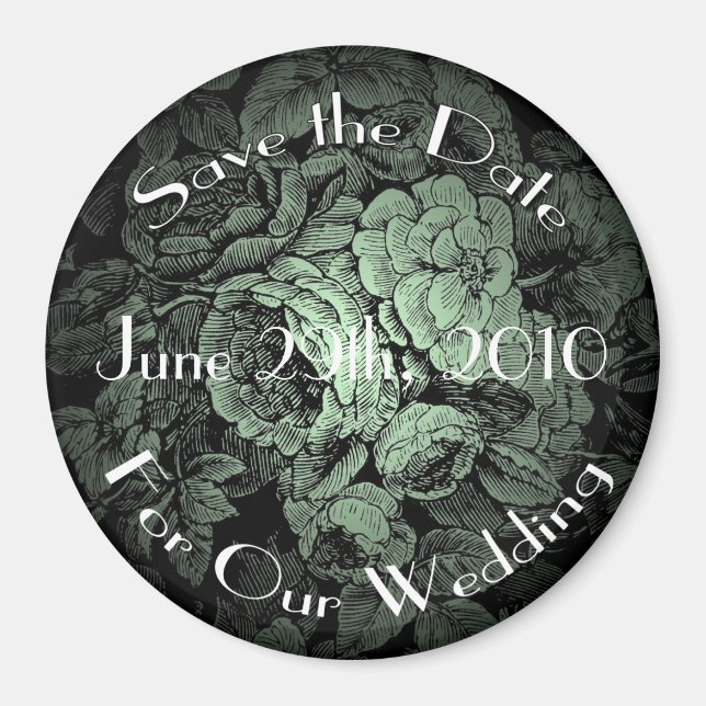 Garden Wedding: Save the Date Magnet (Front)